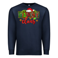 Navy christmas fancy claus Premium Sweatshirt - FaDigitalArtStudio