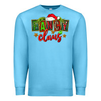 Ocean Blue christmas fancy claus Premium Sweatshirt - FaDigitalArtStudio