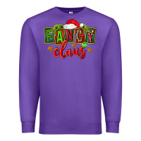 Purple christmas fancy claus Premium Sweatshirt - FaDigitalArtStudio
