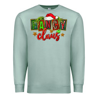 Seafoam christmas fancy claus Premium Sweatshirt - FaDigitalArtStudio