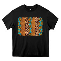 Black leopard gemstone brushstroke Heavy Core Tee - AdoDesignShop