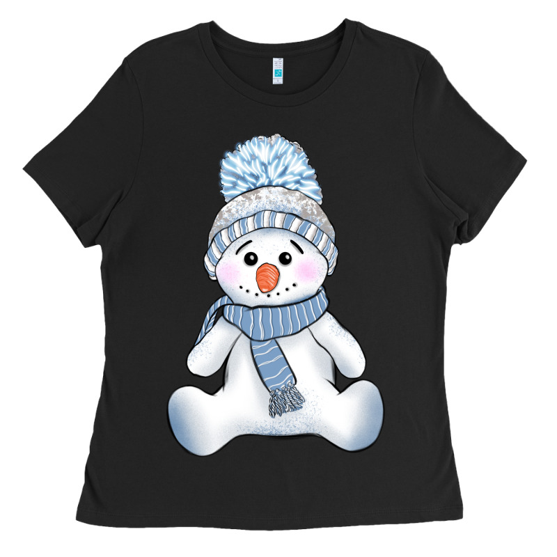 Winter Snowman Ladies Tee by AdoDesignShop | Teevron