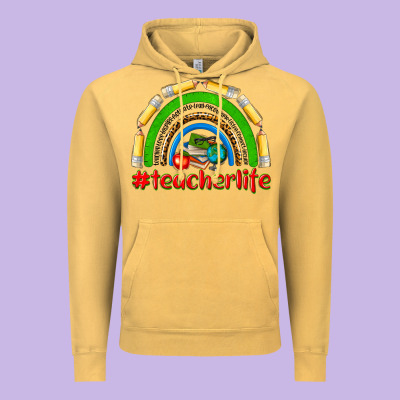 Teacher Life Vintage Hoodie Designed By Nancycooperartshop