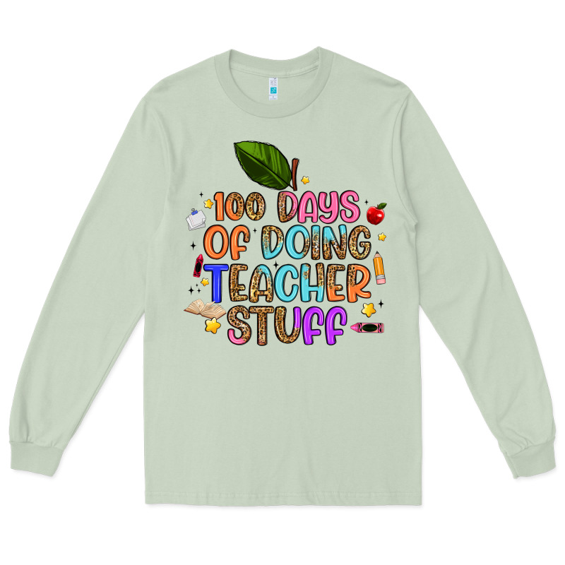 100 Days Of Doing Teacher Stuff Long Sleeve Tee by Artiststas | Teevron