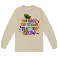 Mushroom 100 days of doing teacher stuff Long Sleeve Tee - Artiststas