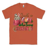 Copper Pink Just a girl who loves Christmas Classic Tee - NancyCooperArtShop