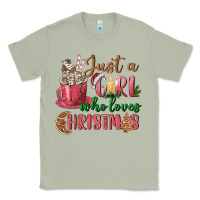 Matcha Pink Just a girl who loves Christmas Classic Tee - NancyCooperArtShop