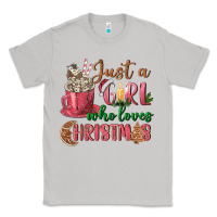Moon Dust Pink Just a girl who loves Christmas Classic Tee - NancyCooperArtShop