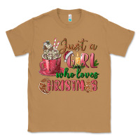 Toasted Coconut Pink Just a girl who loves Christmas Classic Tee - NancyCooperArtShop