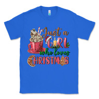 True Royal Pink Just a girl who loves Christmas Classic Tee - NancyCooperArtShop