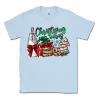 Dusty Blue christmas vibes Classic Tee - SublimationCraftShop