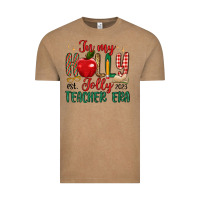 In My Holly Jolly Teacher Era Vintage Tee | Teevron