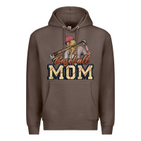 Coffee Baseball mom Premium Hoodie - HowdyJamesFarm