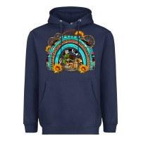 Navy easter rainbow olivia Heavyweight Hoodie - OliviaCreatesArt