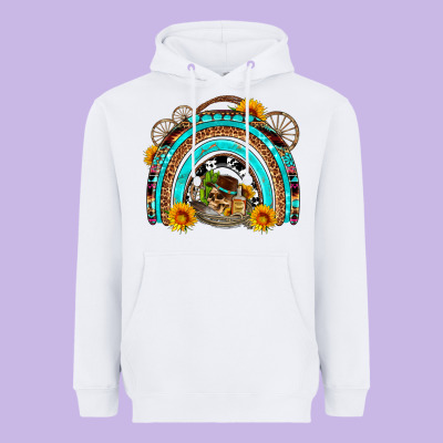 Easter Rainbow Olivia Heavyweight Hoodie Designed By Oliviacreatesart