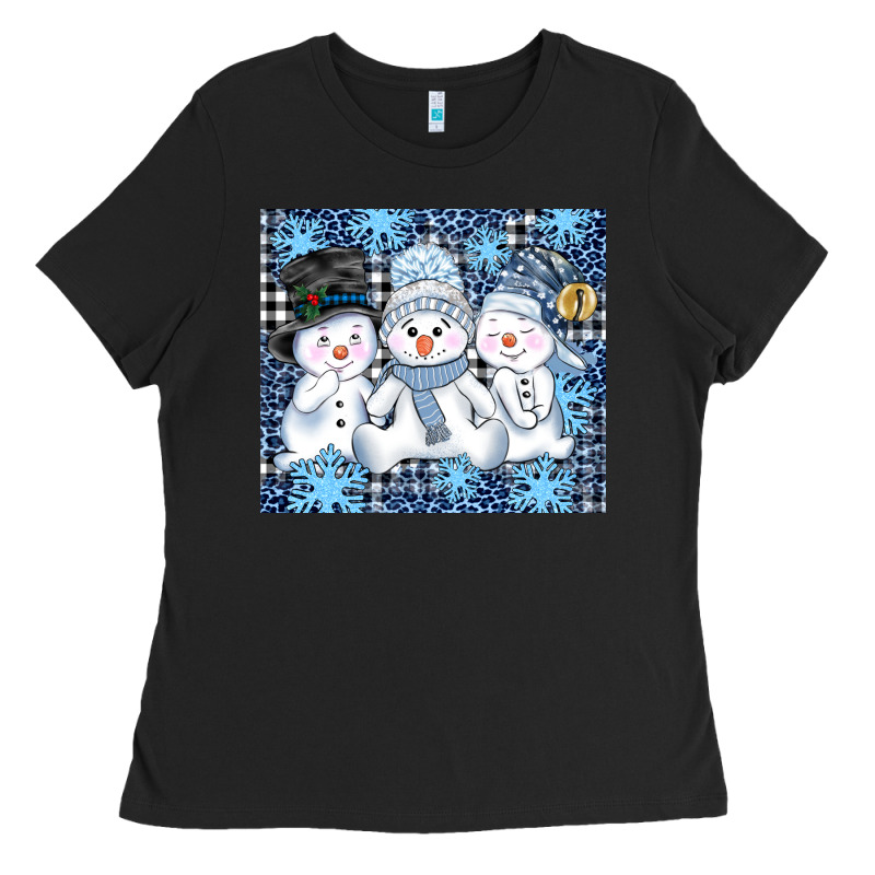 Snowman Tumbler Ladies Tee by AdoDesignShop | Teevron