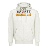 Oatmeal Heather native American feathers Zipper Hoodie - TumblerDesignByShophia