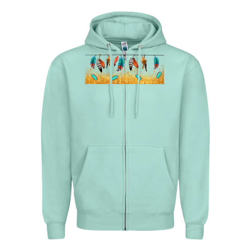Native American Feathers Zipper Hoodie by TumblerDesignByShophia | Teevron