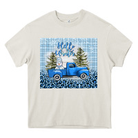 Cream hello winter snowman truck Heavy Core Tee - AdoDesignShop