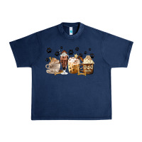 Navy Dog Mom Coffee Lover Coffee Cups Urban Heavy Tee - MaliasSmallBusiness