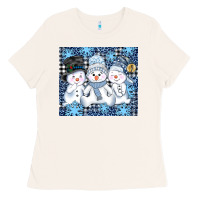 Bone snowman tumbler Ladies Tee - AdoDesignShop