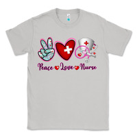 Moon Dust Peace Love Nurse Classic Tee - RanaPortraitStore