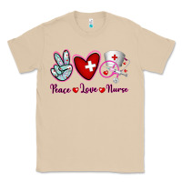 Mushroom Peace Love Nurse Classic Tee - RanaPortraitStore