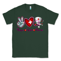 Sports Green Peace Love Nurse Classic Tee - RanaPortraitStore