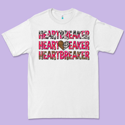 Heartbreaker With Leopard And Cowhide Premium Tee Designed By Nancycooperartshop