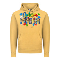 Vintage Mustard autism mama Vintage Hoodie - MaliasSmallBusiness