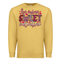 Antique Gold be mine sweet valentine Premium Sweatshirt - OliviaCreatesArt