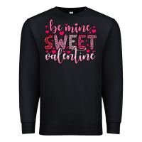 Black be mine sweet valentine Premium Sweatshirt - OliviaCreatesArt