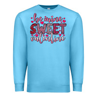 Ocean Blue be mine sweet valentine Premium Sweatshirt - OliviaCreatesArt