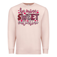 Pale Pink be mine sweet valentine Premium Sweatshirt - OliviaCreatesArt