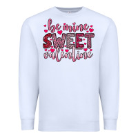 White be mine sweet valentine Premium Sweatshirt - OliviaCreatesArt