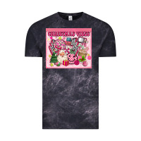 Cloud Black 3d retro pink christmas vibes Vintage Tee - MaliasSmallBusiness