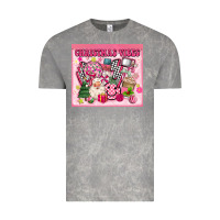 Cloud Rock 3d retro pink christmas vibes Vintage Tee - MaliasSmallBusiness