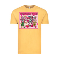Vintage Mustard 3d retro pink christmas vibes Vintage Tee - MaliasSmallBusiness