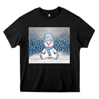 Black winter snowman Heavy Core Tee - AdoDesignShop