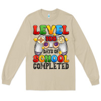 Mushroom level 100 days of school completed Long Sleeve Tee - Artiststas