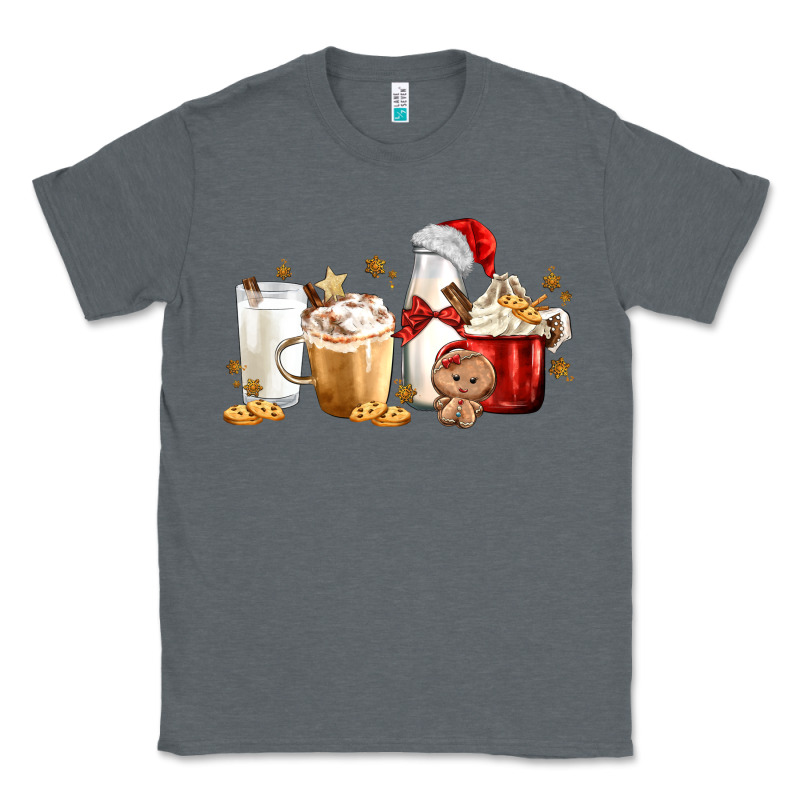 Christmas Milk And Cookie Latte Coffee Cups Classic Tee by MaliasSmallBusiness | Teevron