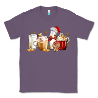 Lavender Christmas Milk and Cookie Latte Coffee Cups Classic Tee - MaliasSmallBusiness