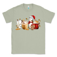 Matcha Christmas Milk and Cookie Latte Coffee Cups Classic Tee - MaliasSmallBusiness