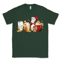 Sports Green Christmas Milk and Cookie Latte Coffee Cups Classic Tee - MaliasSmallBusiness