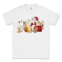 White Christmas Milk and Cookie Latte Coffee Cups Classic Tee - MaliasSmallBusiness