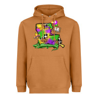 Meerkat louisiana map alligator mardi gras olivia Heavyweight Hoodie - OliviaCreatesArt