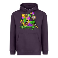 Plum louisiana map alligator mardi gras olivia Heavyweight Hoodie - OliviaCreatesArt