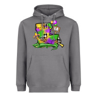 Storm louisiana map alligator mardi gras olivia Heavyweight Hoodie - OliviaCreatesArt
