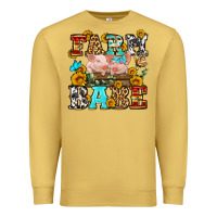 Antique Gold western farm babe Premium Sweatshirt - OliviaCreatesArt