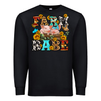 Black western farm babe Premium Sweatshirt - OliviaCreatesArt